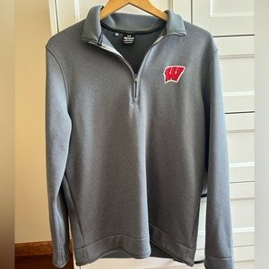 Under Armour Wisconsin Men’s Waffle Knit Quarter-Zip